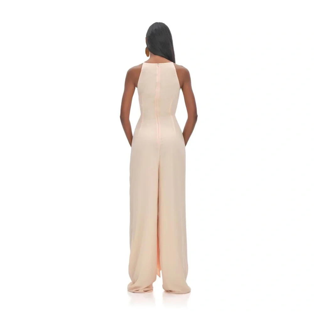 Andrea Iyamah Aminata Jumpsuit in Champagne, Sz L (NWT) - Picture 2 of 15